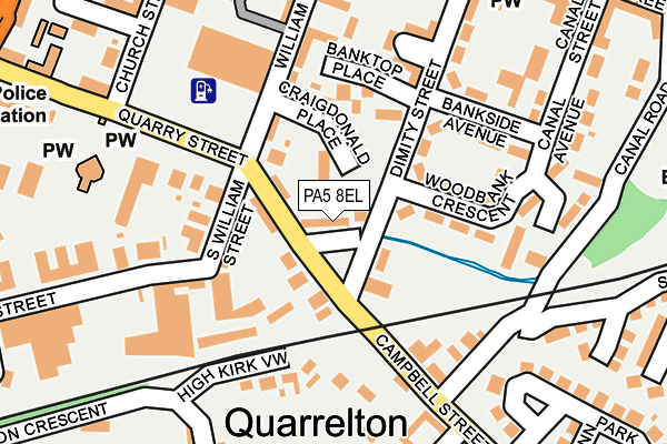 PA5 8EL map - OS OpenMap – Local (Ordnance Survey) PA5 8EL map - OS OpenMap – Local (Ordnance Survey)