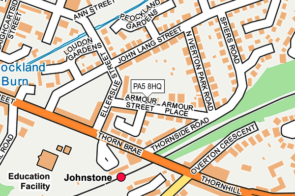 PA5 8HQ map - OS OpenMap – Local (Ordnance Survey) PA5 8HQ map - OS OpenMap – Local (Ordnance Survey)