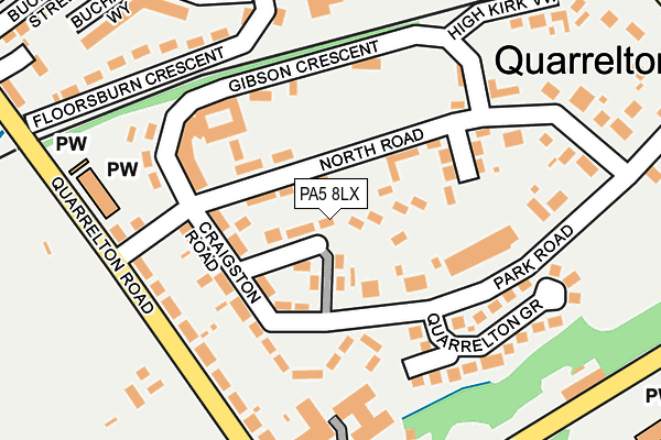 PA5 8LX map - OS OpenMap – Local (Ordnance Survey) PA5 8LX map - OS OpenMap – Local (Ordnance Survey)