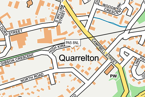 PA5 8NL map - OS OpenMap – Local (Ordnance Survey) PA5 8NL map - OS OpenMap – Local (Ordnance Survey)