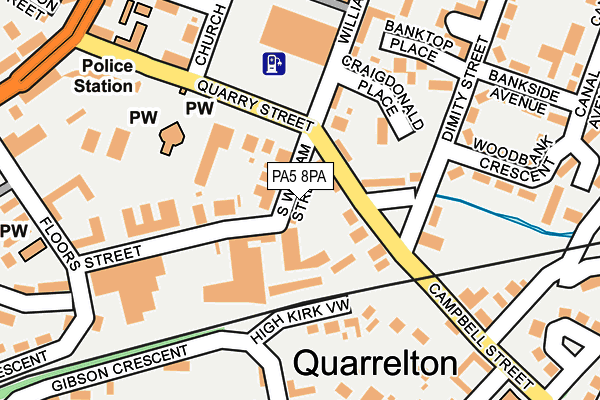 PA5 8PA map - OS OpenMap – Local (Ordnance Survey) PA5 8PA map - OS OpenMap – Local (Ordnance Survey)