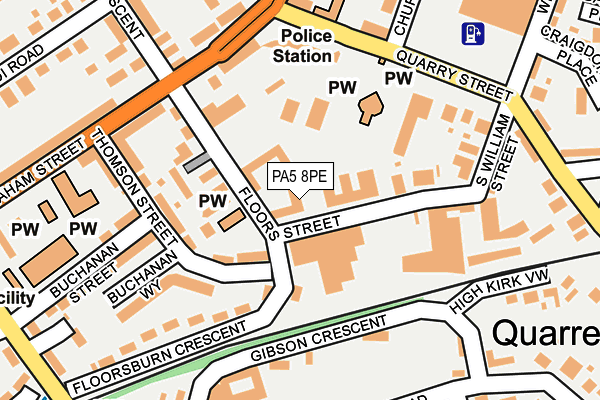 PA5 8PE map - OS OpenMap – Local (Ordnance Survey) PA5 8PE map - OS OpenMap – Local (Ordnance Survey)