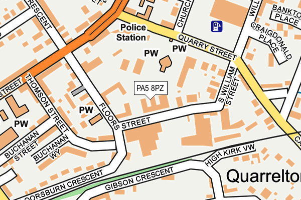 PA5 8PZ map - OS OpenMap – Local (Ordnance Survey) PA5 8PZ map - OS OpenMap – Local (Ordnance Survey)