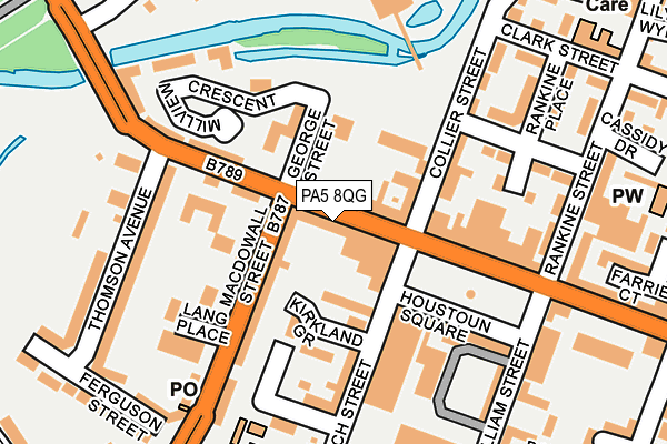 PA5 8QG map - OS OpenMap – Local (Ordnance Survey) PA5 8QG map - OS OpenMap – Local (Ordnance Survey)
