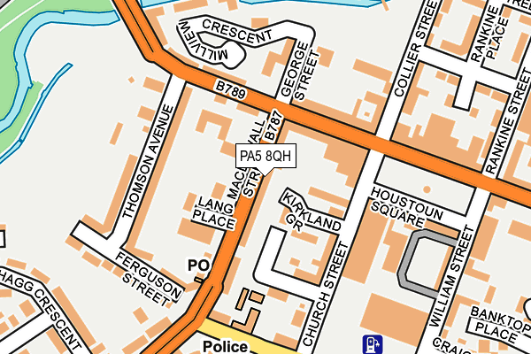 PA5 8QH map - OS OpenMap – Local (Ordnance Survey) PA5 8QH map - OS OpenMap – Local (Ordnance Survey)