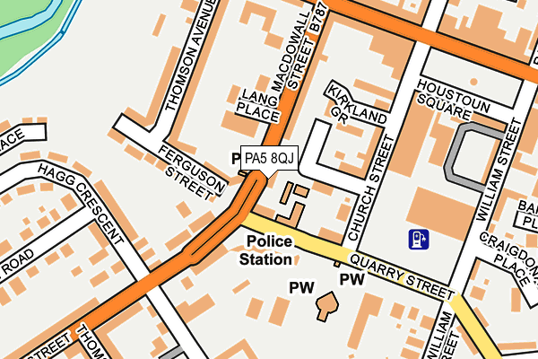 PA5 8QJ map - OS OpenMap – Local (Ordnance Survey) PA5 8QJ map - OS OpenMap – Local (Ordnance Survey)