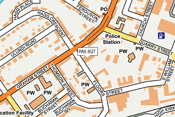 PA5 8QT map - OS OpenMap – Local (Ordnance Survey) PA5 8QT map - OS OpenMap – Local (Ordnance Survey)