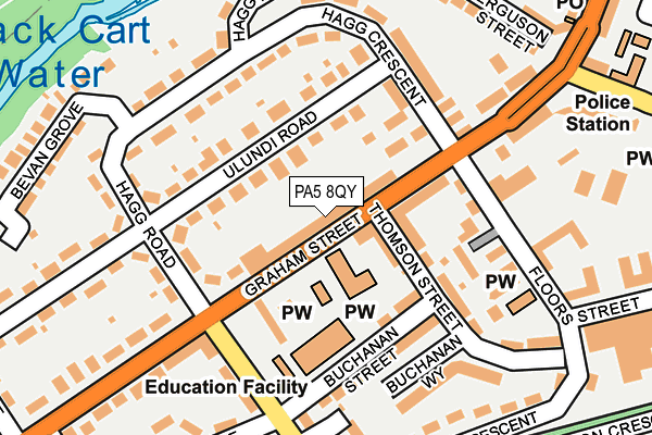 PA5 8QY map - OS OpenMap – Local (Ordnance Survey)
