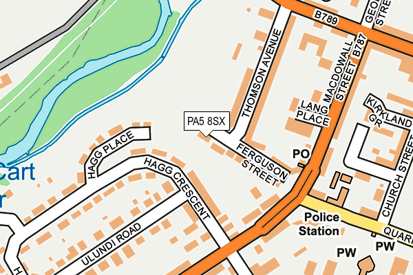 PA5 8SX map - OS OpenMap – Local (Ordnance Survey) PA5 8SX map - OS OpenMap – Local (Ordnance Survey)