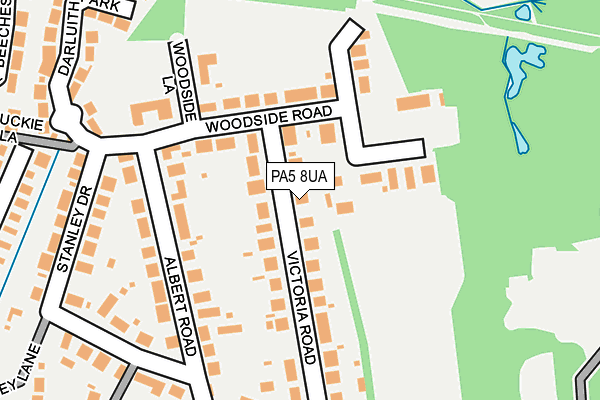 PA5 8UA map - OS OpenMap – Local (Ordnance Survey) PA5 8UA map - OS OpenMap – Local (Ordnance Survey)