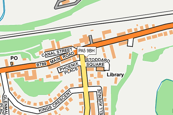 PA5 9BH map - OS OpenMap – Local (Ordnance Survey) PA5 9BH map - OS OpenMap – Local (Ordnance Survey)