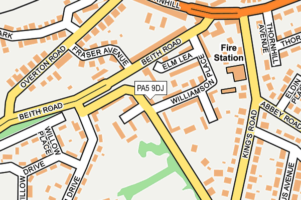 PA5 9DJ map - OS OpenMap – Local (Ordnance Survey) PA5 9DJ map - OS OpenMap – Local (Ordnance Survey)