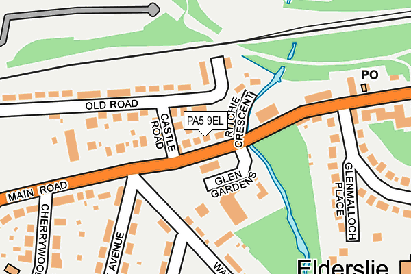 PA5 9EL map - OS OpenMap – Local (Ordnance Survey) PA5 9EL map - OS OpenMap – Local (Ordnance Survey)