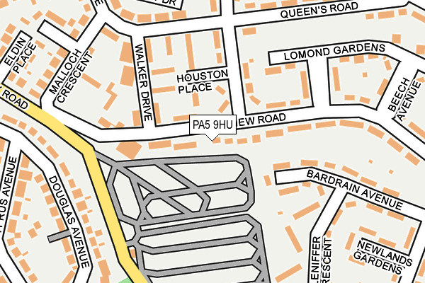 PA5 9HU map - OS OpenMap – Local (Ordnance Survey) PA5 9HU map - OS OpenMap – Local (Ordnance Survey)