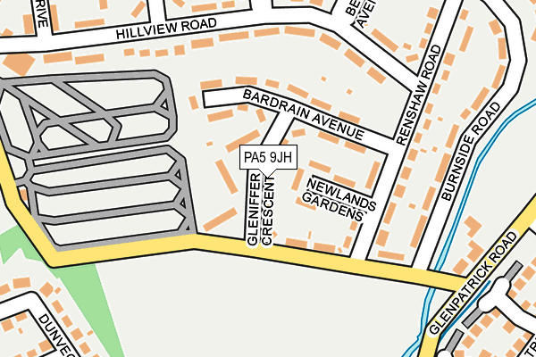 PA5 9JH map - OS OpenMap – Local (Ordnance Survey) PA5 9JH map - OS OpenMap – Local (Ordnance Survey)