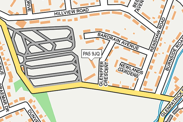 PA5 9JQ map - OS OpenMap – Local (Ordnance Survey) PA5 9JQ map - OS OpenMap – Local (Ordnance Survey)