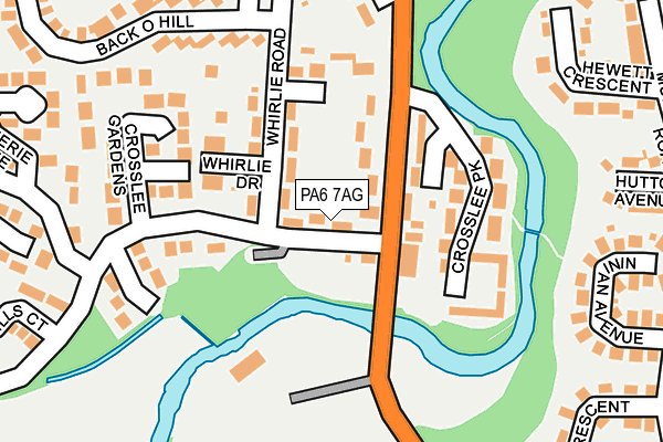 PA6 7AG map - OS OpenMap – Local (Ordnance Survey) PA6 7AG map - OS OpenMap – Local (Ordnance Survey)