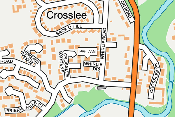 PA6 7AN map - OS OpenMap – Local (Ordnance Survey) PA6 7AN map - OS OpenMap – Local (Ordnance Survey)