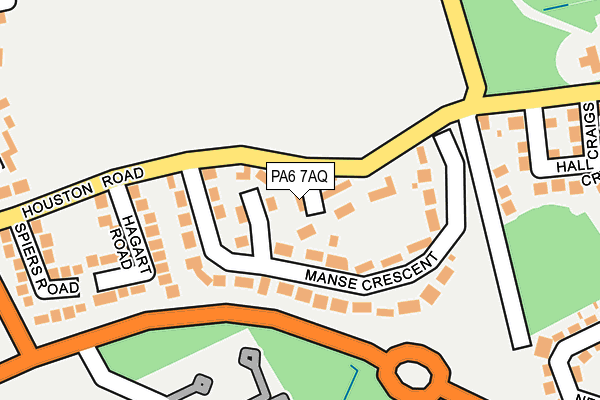 PA6 7AQ map - OS OpenMap – Local (Ordnance Survey) PA6 7AQ map - OS OpenMap – Local (Ordnance Survey)