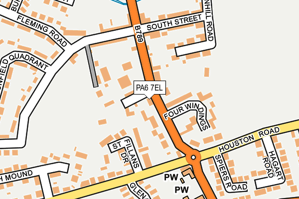 PA6 7EL map - OS OpenMap – Local (Ordnance Survey) PA6 7EL map - OS OpenMap – Local (Ordnance Survey)