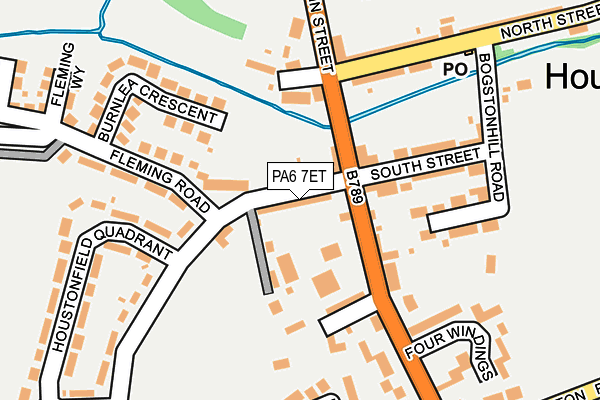 PA6 7ET map - OS OpenMap – Local (Ordnance Survey) PA6 7ET map - OS OpenMap – Local (Ordnance Survey)