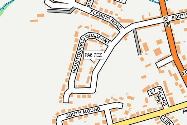 PA6 7EZ map - OS OpenMap – Local (Ordnance Survey) PA6 7EZ map - OS OpenMap – Local (Ordnance Survey)