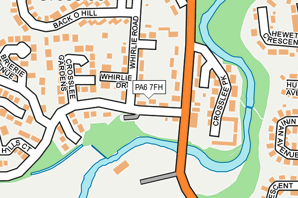 PA6 7FH map - OS OpenMap – Local (Ordnance Survey) PA6 7FH map - OS OpenMap – Local (Ordnance Survey)