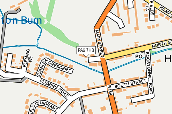 PA6 7HB map - OS OpenMap – Local (Ordnance Survey) PA6 7HB map - OS OpenMap – Local (Ordnance Survey)