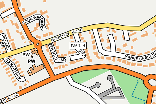 PA6 7JH map - OS OpenMap – Local (Ordnance Survey) PA6 7JH map - OS OpenMap – Local (Ordnance Survey)