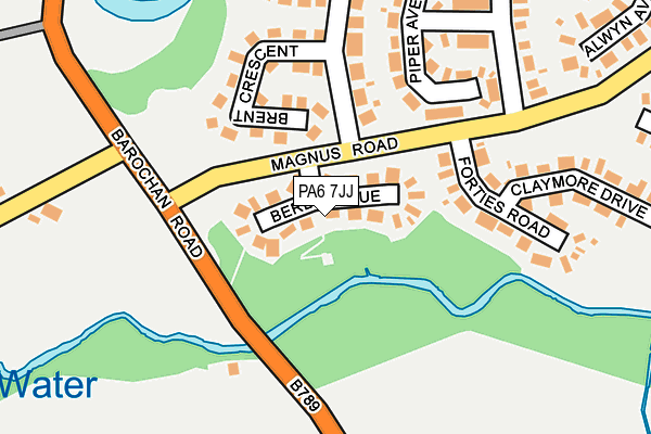 PA6 7JJ map - OS OpenMap – Local (Ordnance Survey) PA6 7JJ map - OS OpenMap – Local (Ordnance Survey)