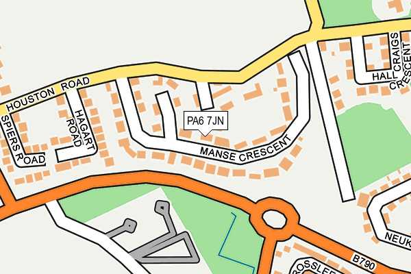 PA6 7JN map - OS OpenMap – Local (Ordnance Survey) PA6 7JN map - OS OpenMap – Local (Ordnance Survey)