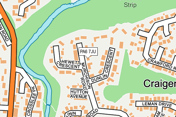 PA6 7JU map - OS OpenMap – Local (Ordnance Survey) PA6 7JU map - OS OpenMap – Local (Ordnance Survey)