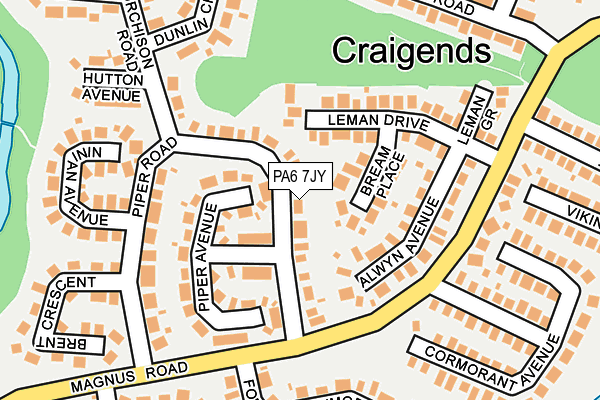 PA6 7JY map - OS OpenMap – Local (Ordnance Survey) PA6 7JY map - OS OpenMap – Local (Ordnance Survey)