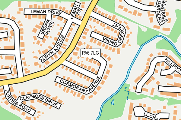 PA6 7LG map - OS OpenMap – Local (Ordnance Survey) PA6 7LG map - OS OpenMap – Local (Ordnance Survey)
