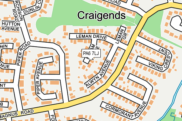 PA6 7LJ map - OS OpenMap – Local (Ordnance Survey) PA6 7LJ map - OS OpenMap – Local (Ordnance Survey)