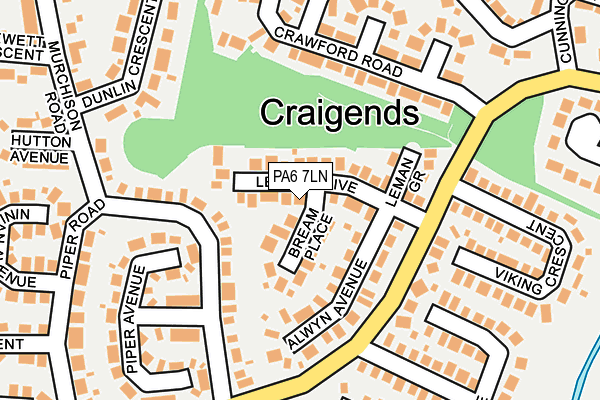 PA6 7LN map - OS OpenMap – Local (Ordnance Survey) PA6 7LN map - OS OpenMap – Local (Ordnance Survey)
