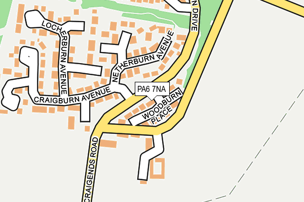 PA6 7NA map - OS OpenMap – Local (Ordnance Survey) PA6 7NA map - OS OpenMap – Local (Ordnance Survey)