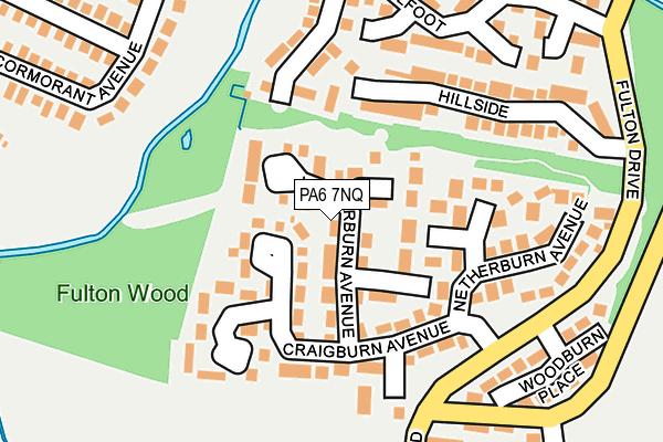 PA6 7NQ map - OS OpenMap – Local (Ordnance Survey) PA6 7NQ map - OS OpenMap – Local (Ordnance Survey)