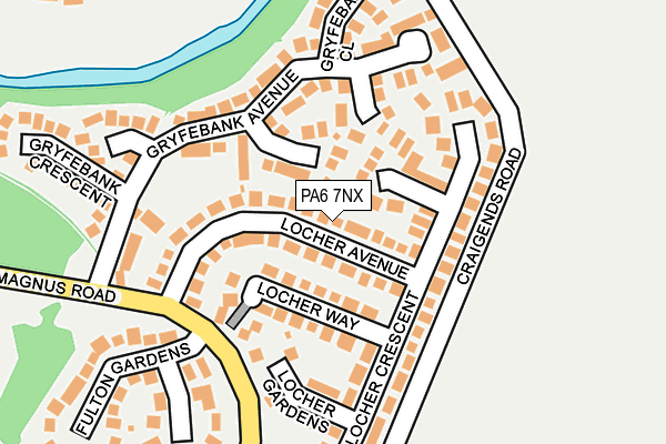 PA6 7NX map - OS OpenMap – Local (Ordnance Survey) PA6 7NX map - OS OpenMap – Local (Ordnance Survey)