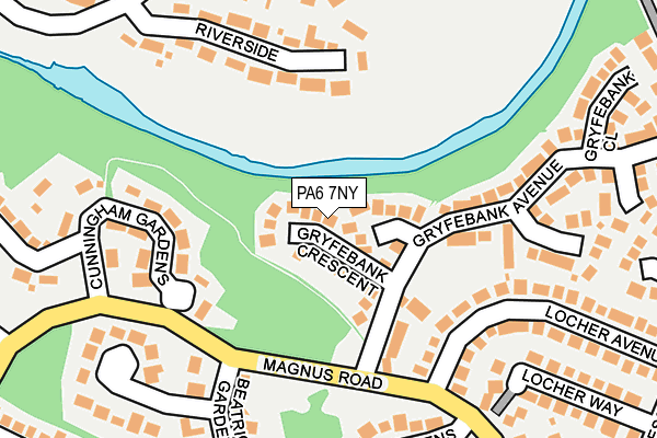PA6 7NY map - OS OpenMap – Local (Ordnance Survey) PA6 7NY map - OS OpenMap – Local (Ordnance Survey)