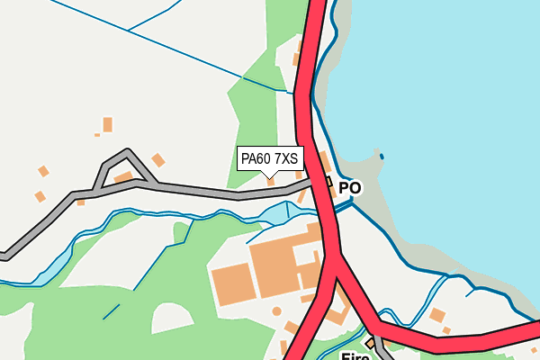 PA60 7XS map - OS OpenMap – Local (Ordnance Survey) PA60 7XS map - OS OpenMap – Local (Ordnance Survey)