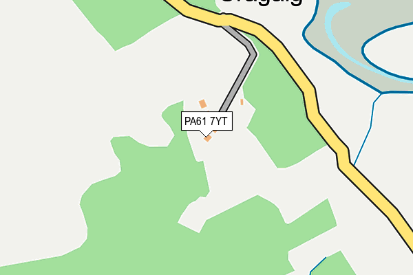 PA61 7YT map - OS OpenMap – Local (Ordnance Survey) PA61 7YT map - OS OpenMap – Local (Ordnance Survey)