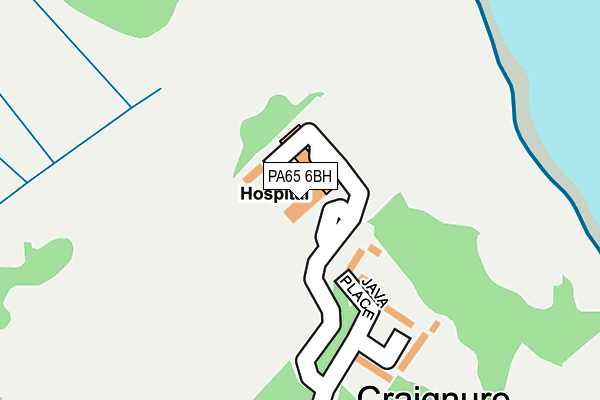 PA65 6BH map - OS OpenMap – Local (Ordnance Survey) PA65 6BH map - OS OpenMap – Local (Ordnance Survey)