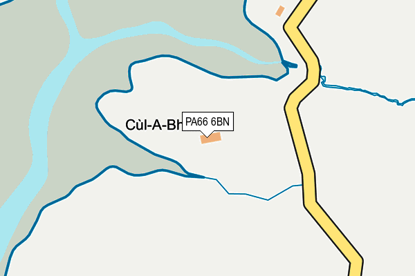 PA66 6BN map - OS OpenMap – Local (Ordnance Survey) PA66 6BN map - OS OpenMap – Local (Ordnance Survey)