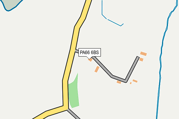 PA66 6BS map - OS OpenMap – Local (Ordnance Survey) PA66 6BS map - OS OpenMap – Local (Ordnance Survey)