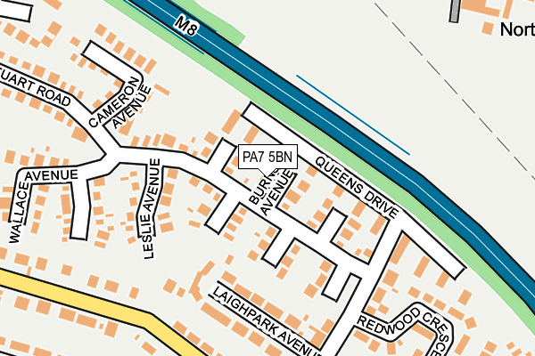 PA7 5BN map - OS OpenMap – Local (Ordnance Survey) PA7 5BN map - OS OpenMap – Local (Ordnance Survey)