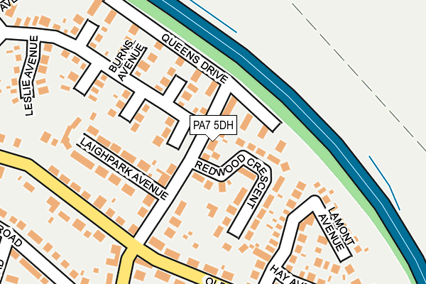 PA7 5DH map - OS OpenMap – Local (Ordnance Survey) PA7 5DH map - OS OpenMap – Local (Ordnance Survey)