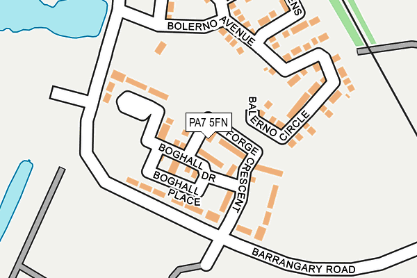 PA7 5FN map - OS OpenMap – Local (Ordnance Survey) PA7 5FN map - OS OpenMap – Local (Ordnance Survey)