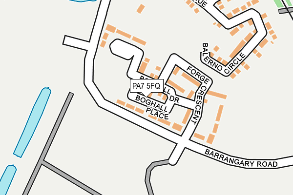 PA7 5FQ map - OS OpenMap – Local (Ordnance Survey) PA7 5FQ map - OS OpenMap – Local (Ordnance Survey)