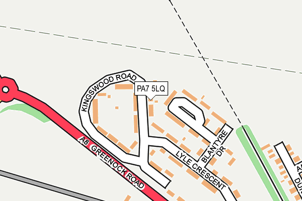 PA7 5LQ map - OS OpenMap – Local (Ordnance Survey) PA7 5LQ map - OS OpenMap – Local (Ordnance Survey)